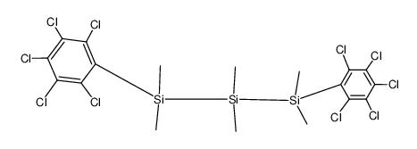 1.3-Bis-(pentachlorphenyl)-hexamethyltrisilan结构式