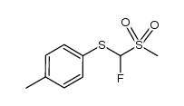α-fluoro-α-(p-tolylthio)methyl methyl sulfone结构式