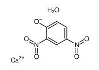 calcium bis-(2,4-dinitrophenoxide) heptahydrate Structure
