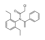 2-chloro-N-(2,6-diethylphenyl)-N-(1-phenylethenyl)acetamide Structure