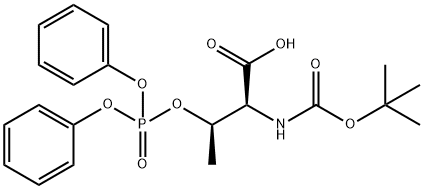 boc-thr(po3ph2)-oh structure