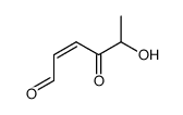 2-Hexenal, 5-hydroxy-4-oxo-, (Z)- (9CI)结构式