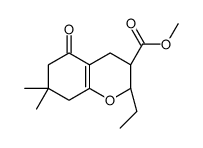 methyl (2S,3S)-2-ethyl-7,7-dimethyl-5-oxo-3,4,6,8-tetrahydro-2H-chromene-3-carboxylate Structure