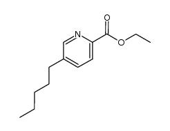 5-pentyl-pyridine-2-carboxylic acid ethyl ester结构式