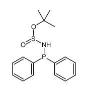 [[(2-methylpropan-2-yl)oxysulfinylamino]-phenylphosphanyl]benzene结构式