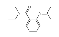 N,N-diethyl-2-(propan-2-ylideneamino)benzamide结构式