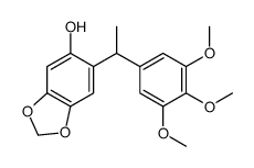 6-[1-(3,4,5-trimethoxyphenyl)ethyl]-1,3-benzodioxol-5-ol Structure