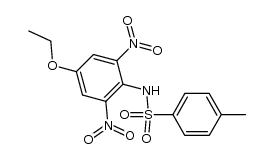 toluene-4-sulfonic acid-(4-ethoxy-2,6-dinitro-anilide)结构式
