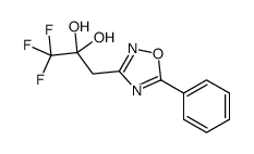 1,1,1-trifluoro-3-(5-phenyl-1,2,4-oxadiazol-3-yl)propane-2,2-diol Structure