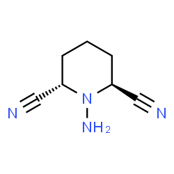 2,6-Piperidinedicarbonitrile,1-amino-,trans-(9CI)结构式