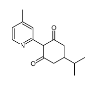 2-(4-methylpyridin-2-yl)-5-propan-2-ylcyclohexane-1,3-dione结构式