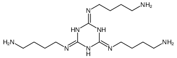 2-N,4-N,6-N-tris(4-aminobutyl)-1,3,5-triazine-2,4,6-triamine Structure