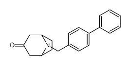 8-[(4-phenylphenyl)methyl]-8-azabicyclo[3.2.1]octan-3-one Structure