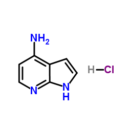 1H-吡咯并[2,3-b]吡啶-4-胺盐酸盐结构式