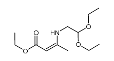 ethyl 3-[(2,2-diethoxyethyl)amino]but-2-enoate Structure