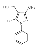 (5-chloro-3-methyl-1-phenyl-pyrazol-4-yl)methanol structure