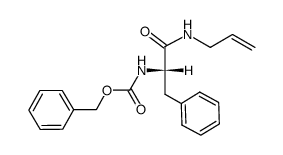 ((S)-1-Allylcarbamoyl-2-phenyl-ethyl)-carbamic acid benzyl ester结构式