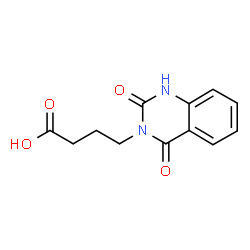 4-(2,4-Dioxo-1,4-dihydroquinazolin-3(2H)-yl)butanoic acid结构式