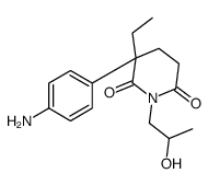 3-(4-aminophenyl)-3-ethyl-1-(2-hydroxypropyl)piperidine-2,6-dione Structure