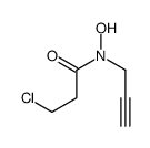 3-chloro-N-hydroxy-N-prop-2-ynylpropanamide Structure