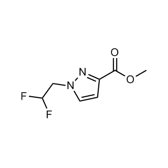 Methyl1-(2,2-difluoroethyl)-1H-pyrazole-3-carboxylate Structure