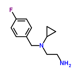 N-Cyclopropyl-N-(4-fluorobenzyl)-1,2-ethanediamine结构式