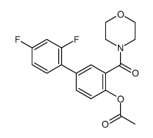 2,4-二氟-3-(吗啉-4-羰基)联苯-4-乙酸结构式