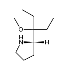(S)-(-)-2-(1-methoxy-1-ethylpropyl)-pyrrolidine结构式