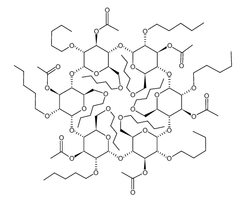 Hexakis-(2,6-di-O-pentyl-3-O-acetyl)-alpha-Cyclodextrin picture