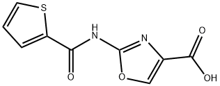 2-[(2-噻吩基羰基)氨基]-1,3-噁唑-4-羧酸结构式