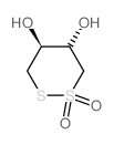 1,2-Dithiane-4,5-diol,1,1-dioxide, (4R,5R)-rel- Structure