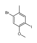 1-bromo-4-iodo-5-methoxy-2-methylbenzene结构式