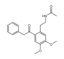 N-(4,5-dimethoxy-2-(2-phenylacetyl)phenethyl)acetamide结构式