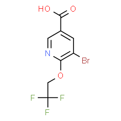 5-Bromo-6-(2,2,2-trifluoroethoxy)nicotinic acid structure