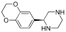 (S)-2-(2,3-dihydrobenzo[b][1,4]dioxin-6-yl)piperazine Structure