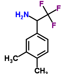 1-(3,4-Dimethylphenyl)-2,2,2-trifluoroethanamine结构式