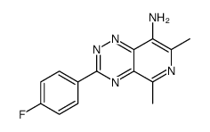 3-(4-fluorophenyl)-5,7-dimethylpyrido[3,4-e][1,2,4]triazin-8-amine Structure