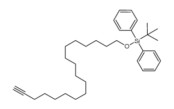 octadec-17-yn-1-yloxy-(tert-butyl)diphenylsilane结构式