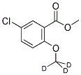 Methyl 5-chloro-2-methoxybenzoate-d3结构式