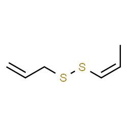 allyl 1-propenyl disulfide结构式