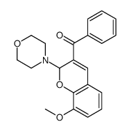 (8-methoxy-2-morpholin-4-yl-2H-chromen-3-yl)-phenylmethanone Structure