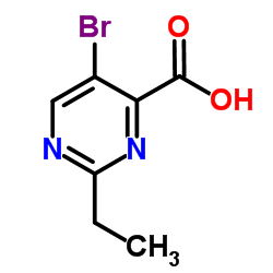 5-Bromo-2-ethylpyrimidine-4-carboxylic acid structure