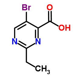 5-Bromo-2-ethylpyrimidine-4-carboxylic acid Structure