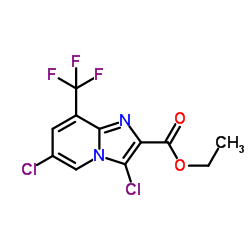 Ethyl 3,6-dichloro-8-(trifluoromethyl)imidazo[1,2-a]pyridine-2-carboxylate Structure