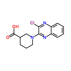 1-(3-Chloro-2-quinoxalinyl)-3-piperidinecarboxylic acid picture