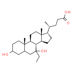 3,7-dihydroxy-7-ethylcholanoic acid structure