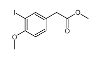 (3-IODO-4-METHOXYPHENYL)ACETIC ACID METHYL ESTER结构式
