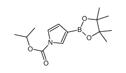 1-(异丙氧基羰基)吡咯-3-硼酸频那醇酯结构式