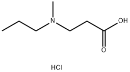 3-[methyl(propyl)amino]propanoic acid hydrochloride structure