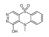 10-methyl-5,5-dioxo-2H-pyridazino[4,5-b][1,4]benzothiazin-1-one结构式